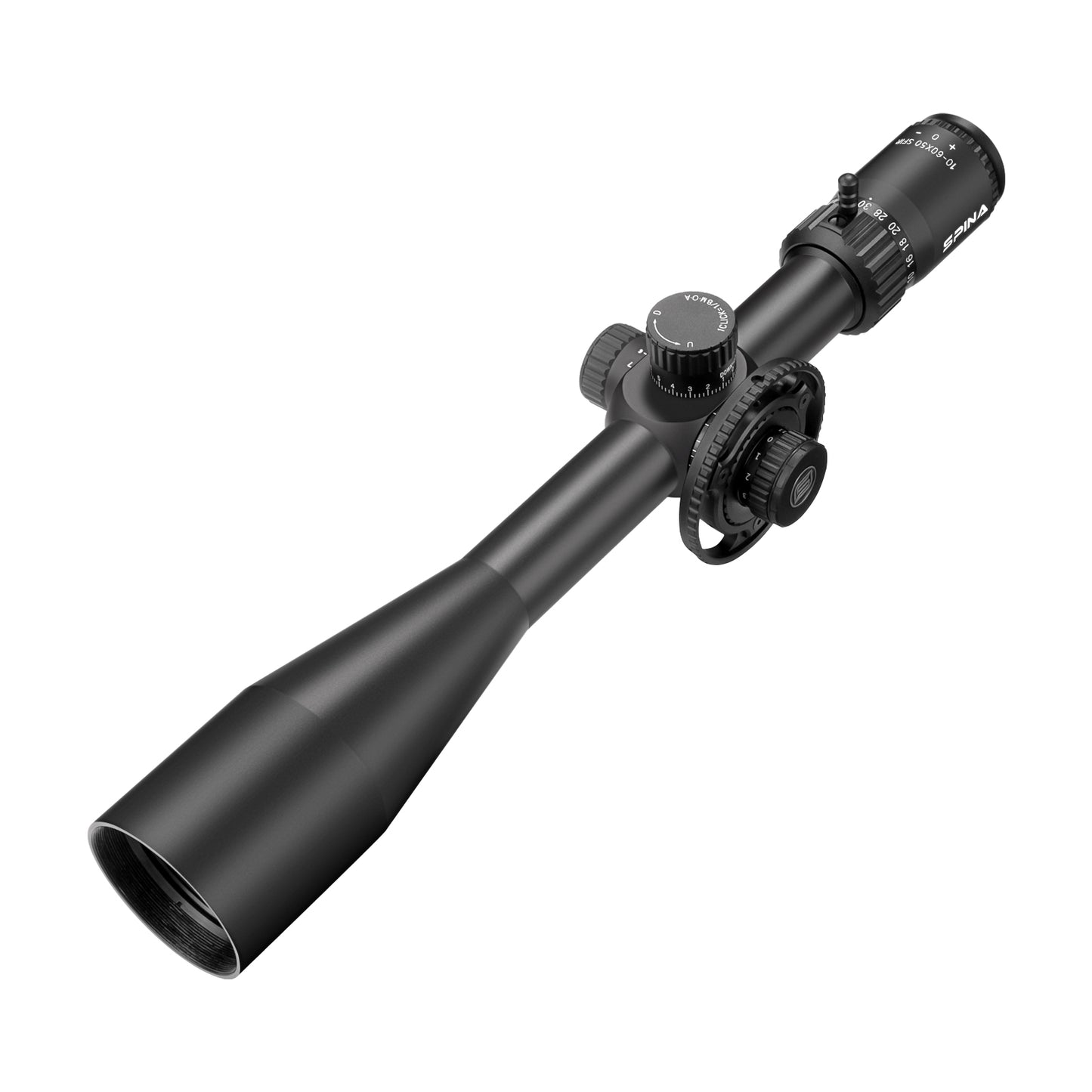 SPINA OPTICS FalconPoint HD 10-60x50 SFIR Com retículo iluminado Parallax 10 jardas até o infinito