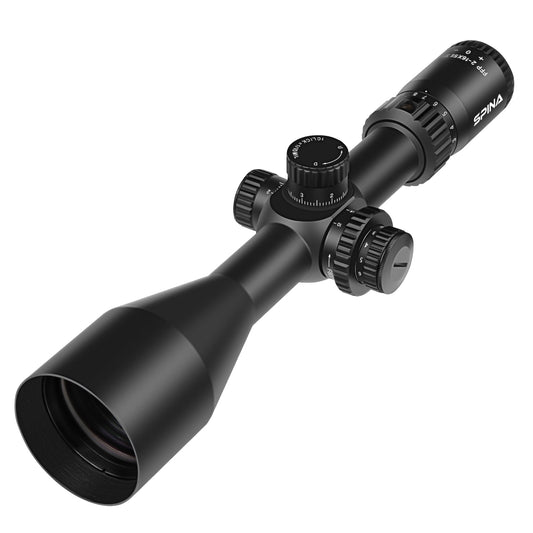 SPINA OPTICS FalconPoint HD 2-16x56 FFP SFIR Com retículo iluminado Parallax 10 jardas até o infinito