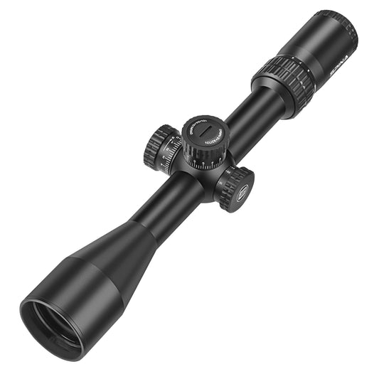 SPINA OPTICS NovaForce HD 6-24x50 FFP SF Parallax 10 jardas até o infinito