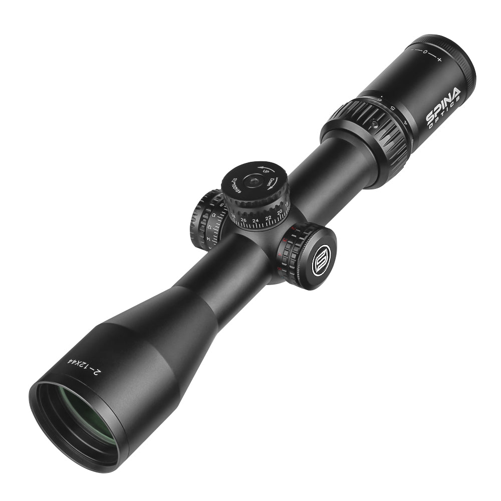 SPINA OPTICS IronClaw HD 2-12x44 SFP IR Com retículo iluminado