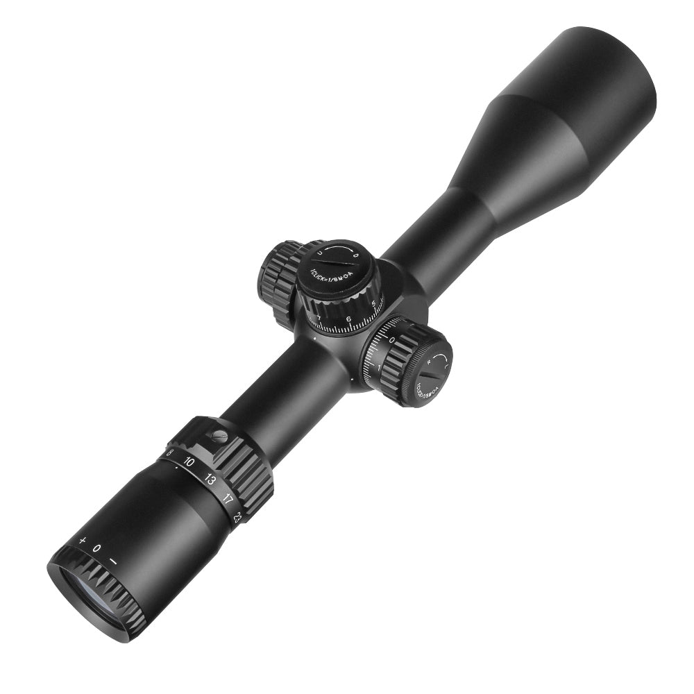 SPINA OPTICS FalconPoint HD 4.5-27x50 FFP SFIR Com retículo iluminado Parallax 10 jardas até o infinito