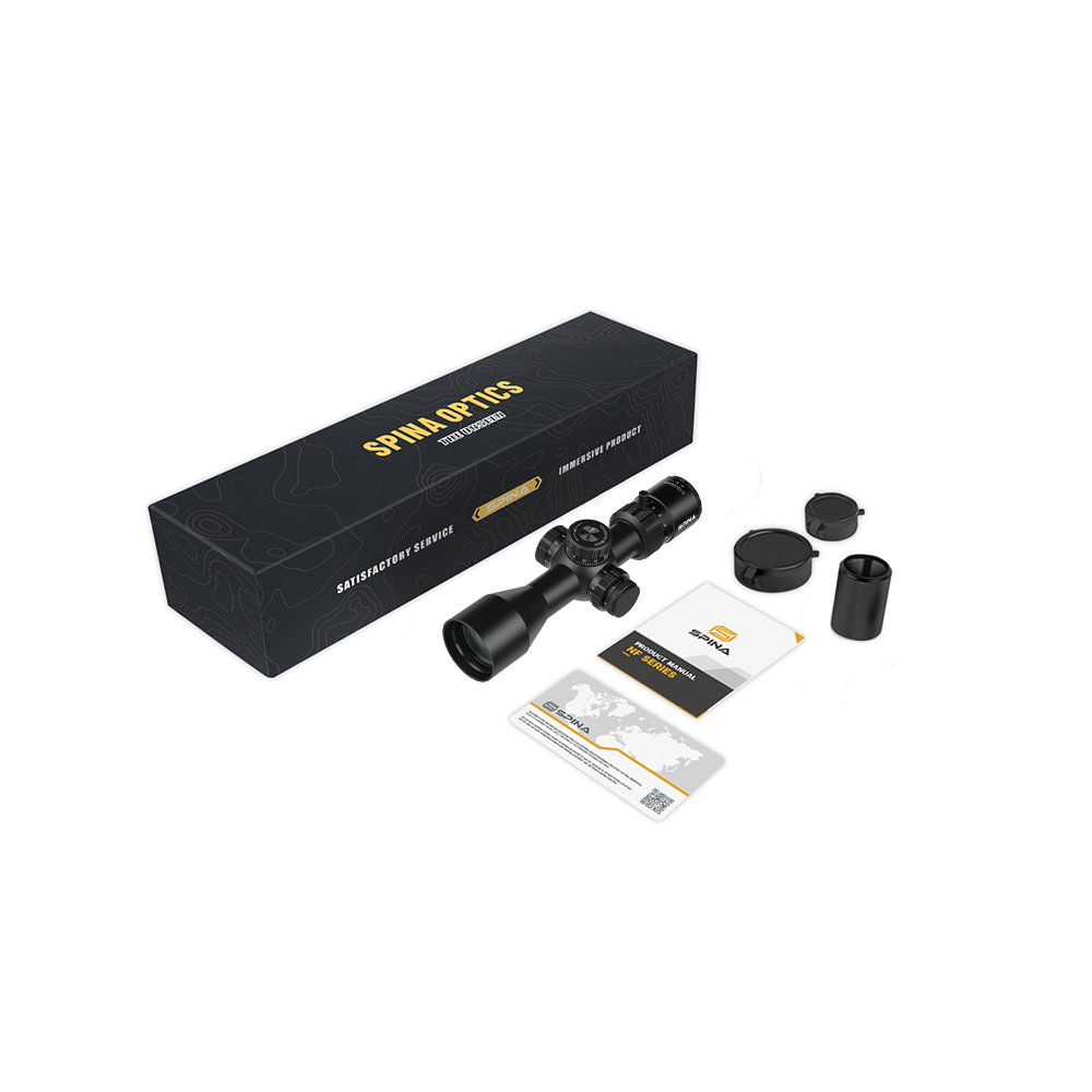 SPINA OPTICS Riptide HD 3-12x44E FFP SFIR Com retículo iluminado Parallax 8 jardas até o infinito