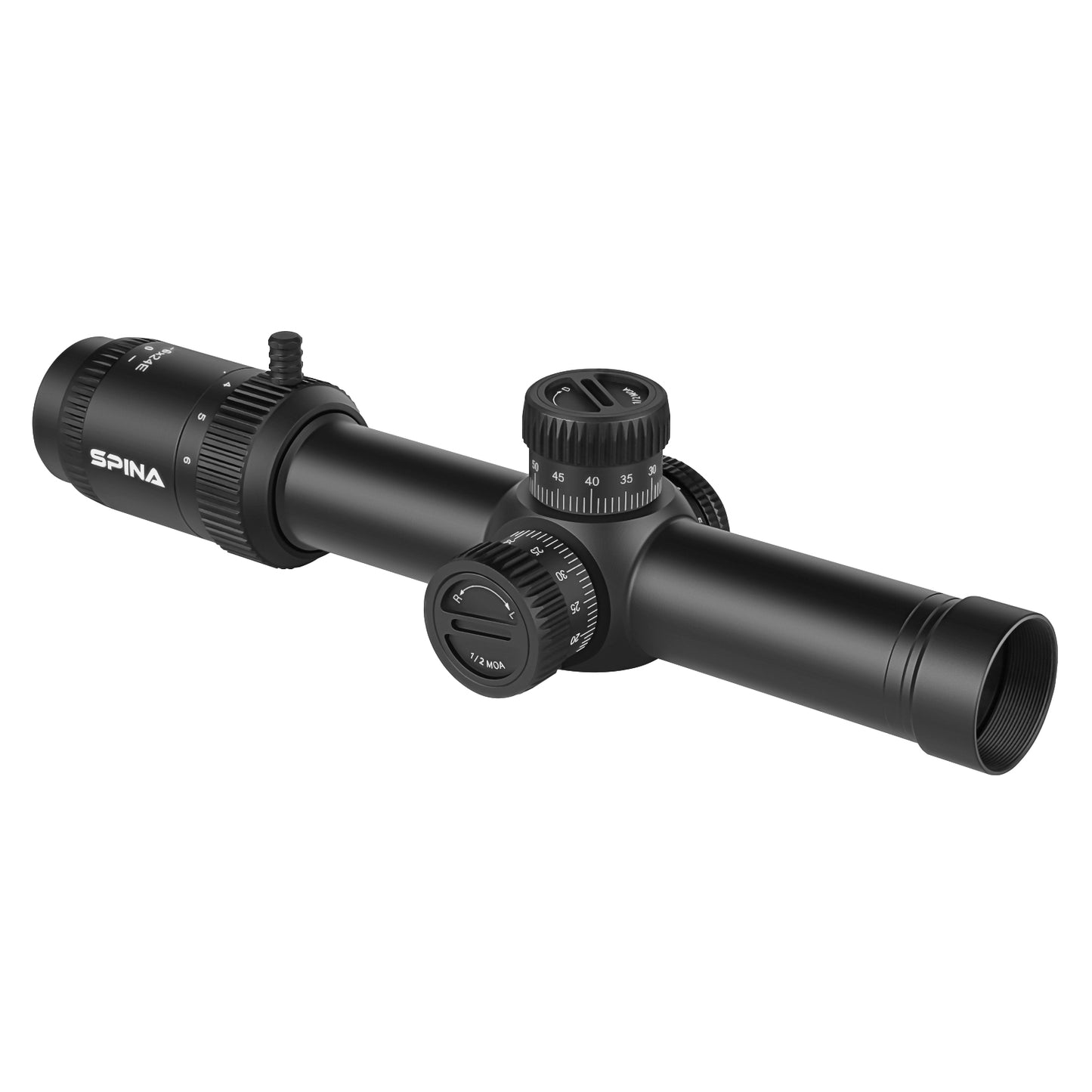 SPINA OPTICS HD WolfChase 1.2-6x24 FFP/SFPcom Iluminação de Ponto Vermelho