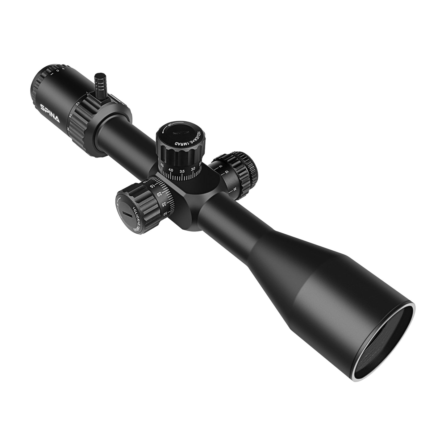SPINA OPTICS Gen II WolfChase HD 4-16x50E FFP SF Parada no Zero,Parallax 10 jardas até o infinito