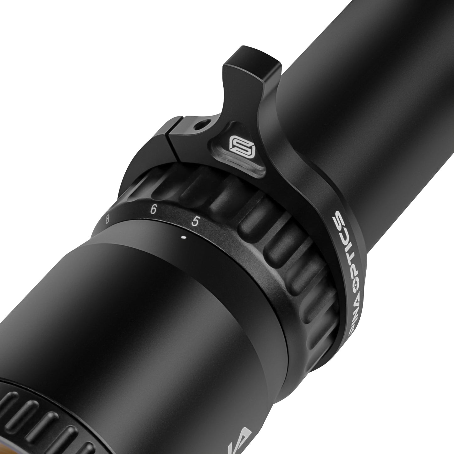 SPINA OPTICS NovaForce HD 5-30x56E FFP SFIR Com retículo iluminado Parallax 15 jardas até o infinito