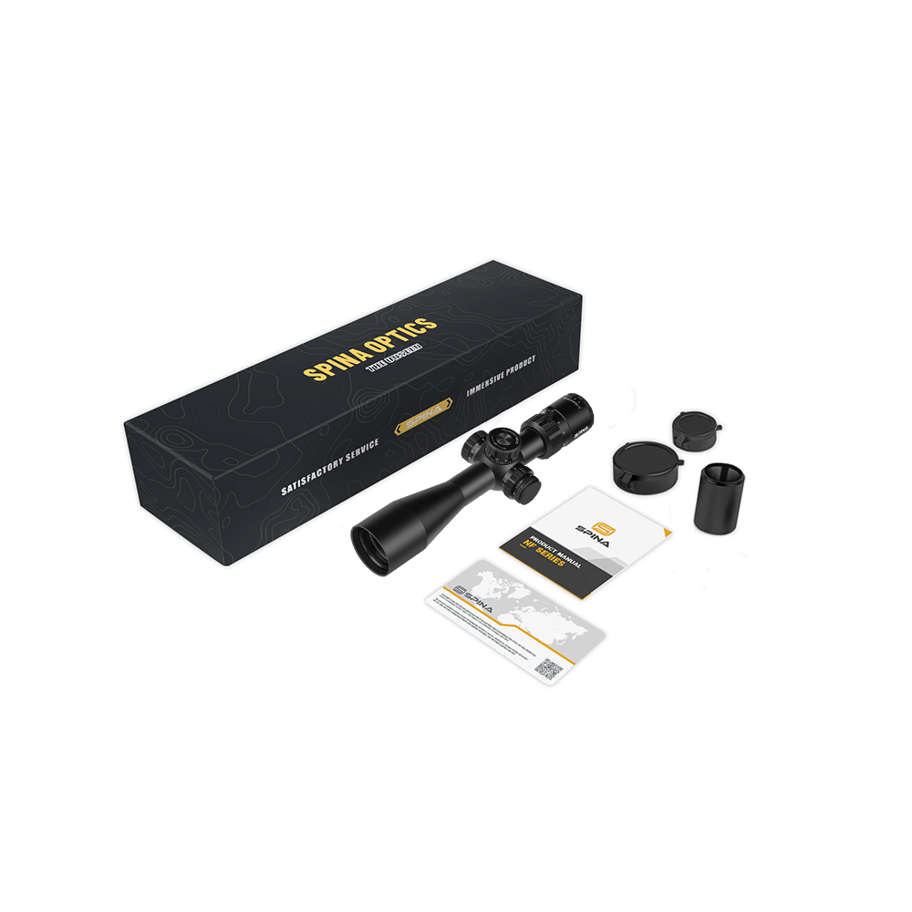 SPINA OPTICS Riptide HD 4-16x44 FFP SF Parallax 14 jardas até o infinito