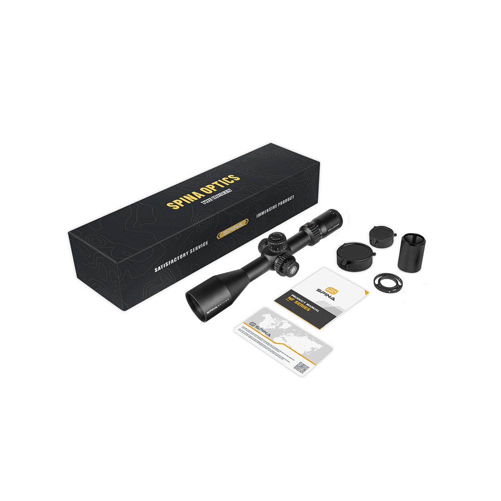 SPINA OPTICS FalconPoint HD 4.5-27x50 FFP SFIR Com retículo iluminado Parallax 10 jardas até o infinito