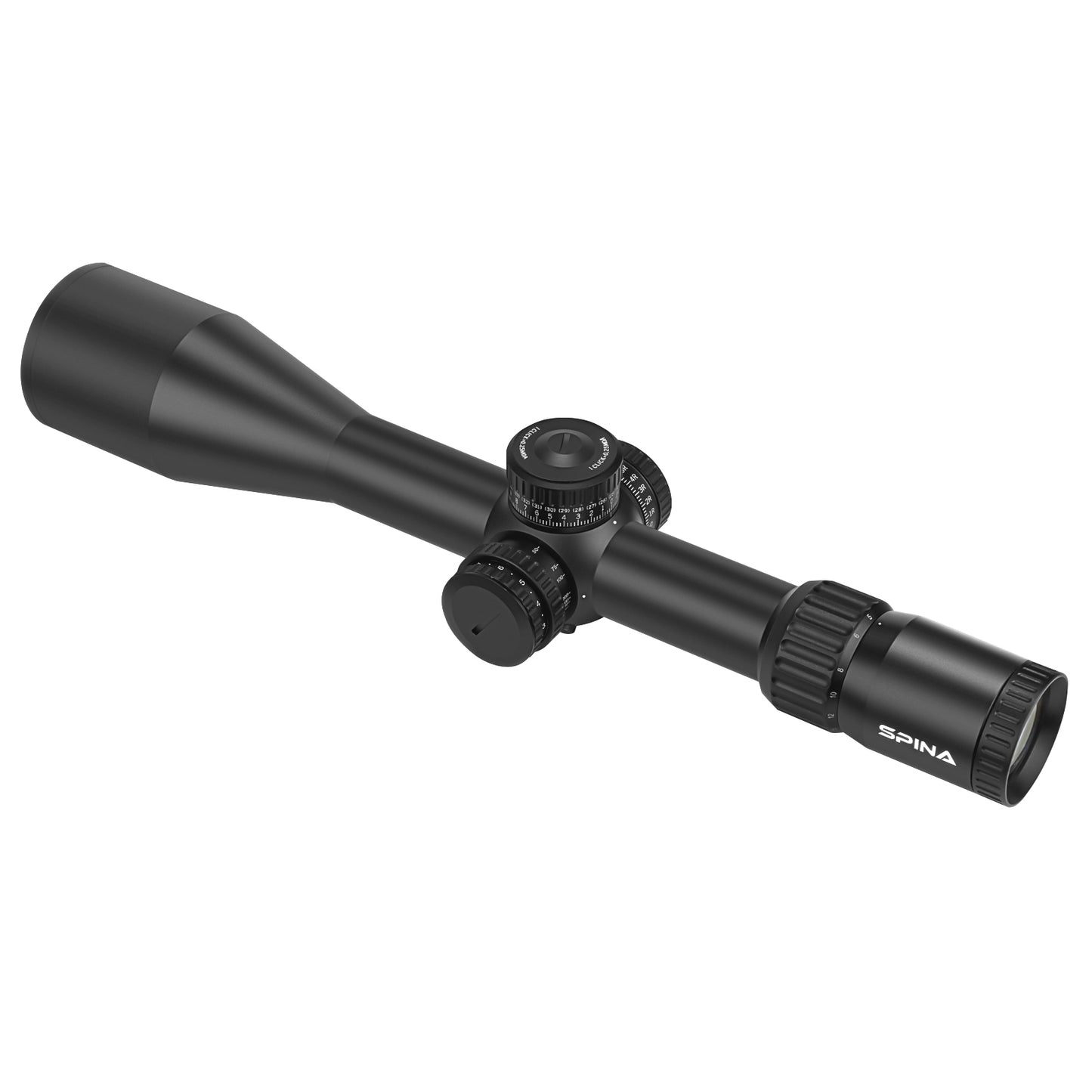 SPINA OPTICS NovaForce HD 5-30x56E FFP SFIR Com retículo iluminado Parallax 15 jardas até o infinito