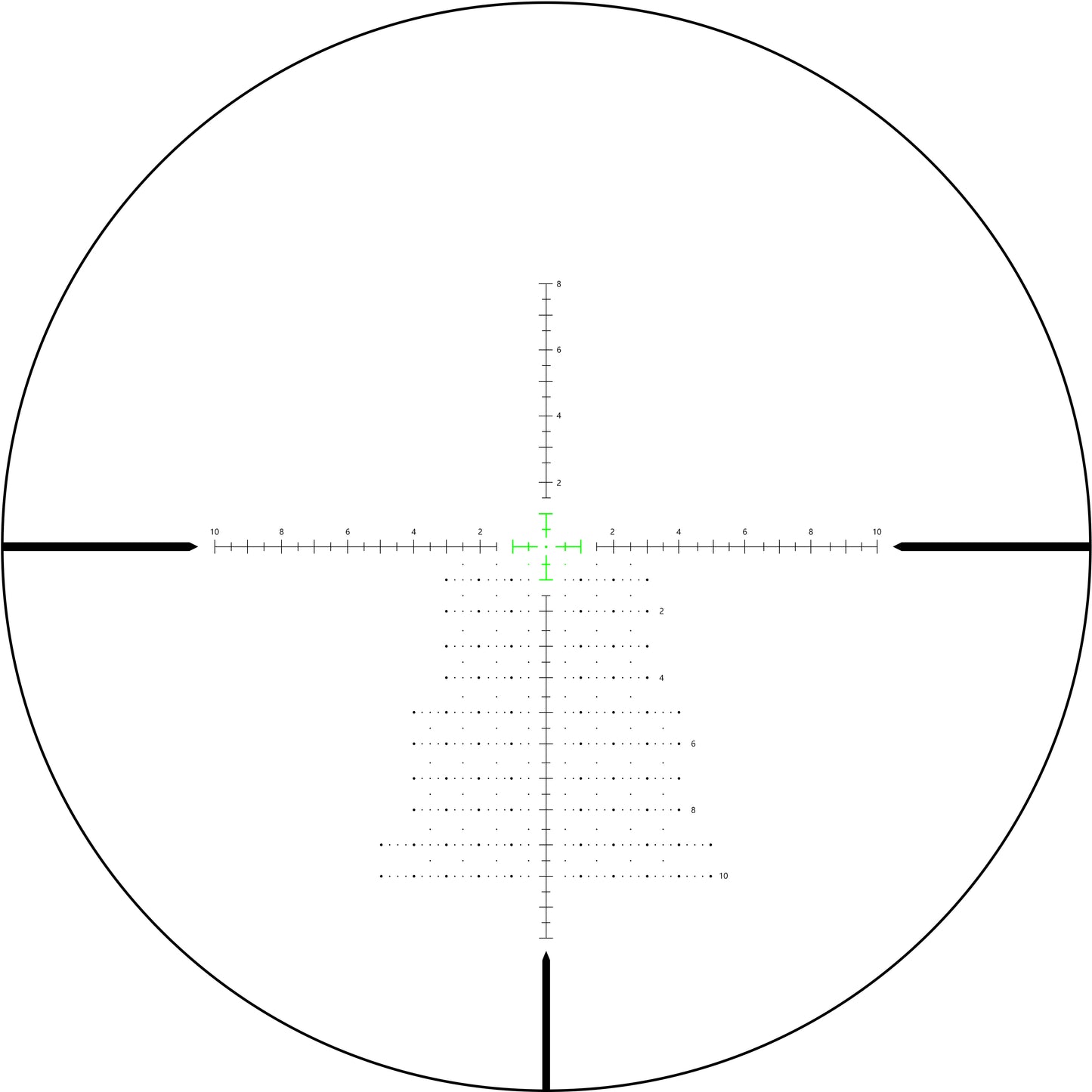 SPINA OPTICS WolfChase HD 4-16x44E FFP SFIR Com retículo iluminado Parallax 10 jardas até o infinito