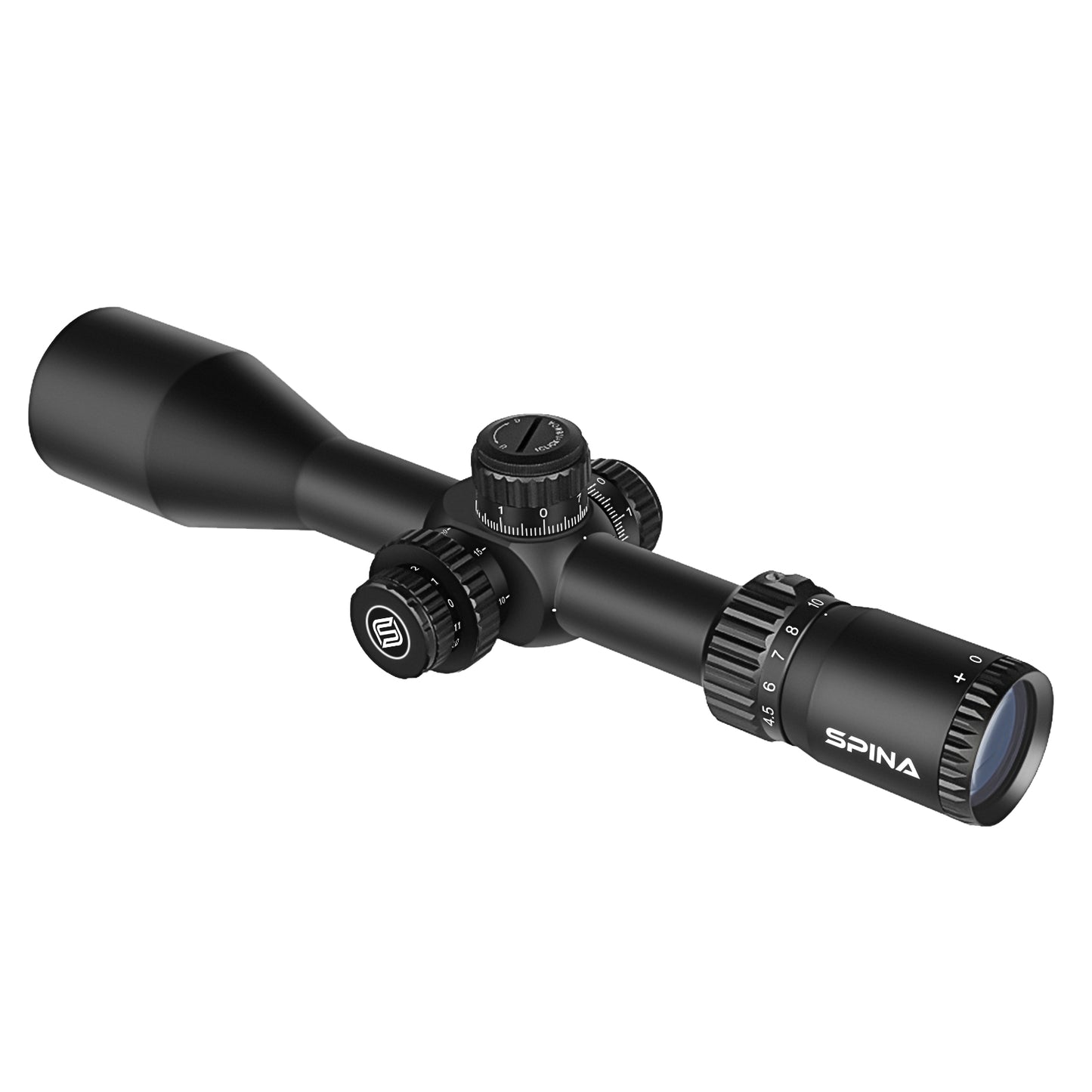 SPINA OPTICS FalconPoint HD 4.5-27x50 FFP SFIR Com retículo iluminado Parallax 10 jardas até o infinito