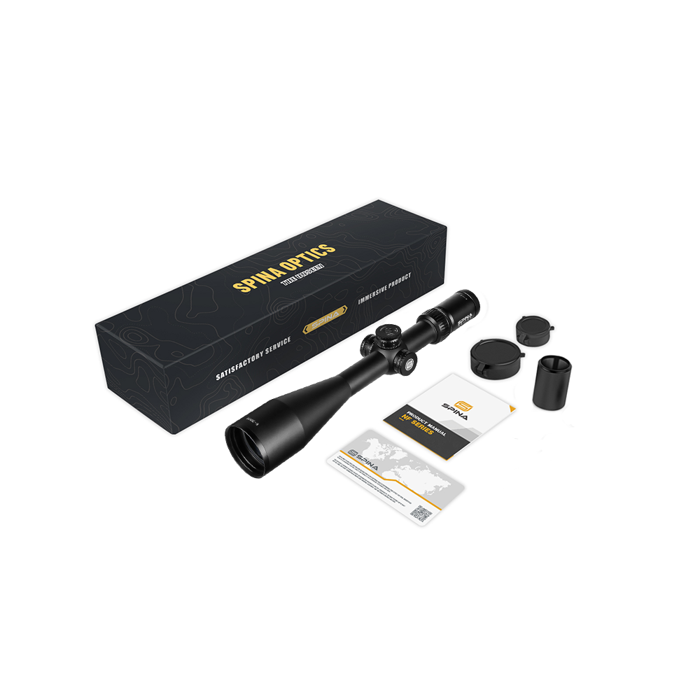 SPINA OPTICS IronClaw HD 6-36x56 SFP Parallax 10 jardas até o infinito