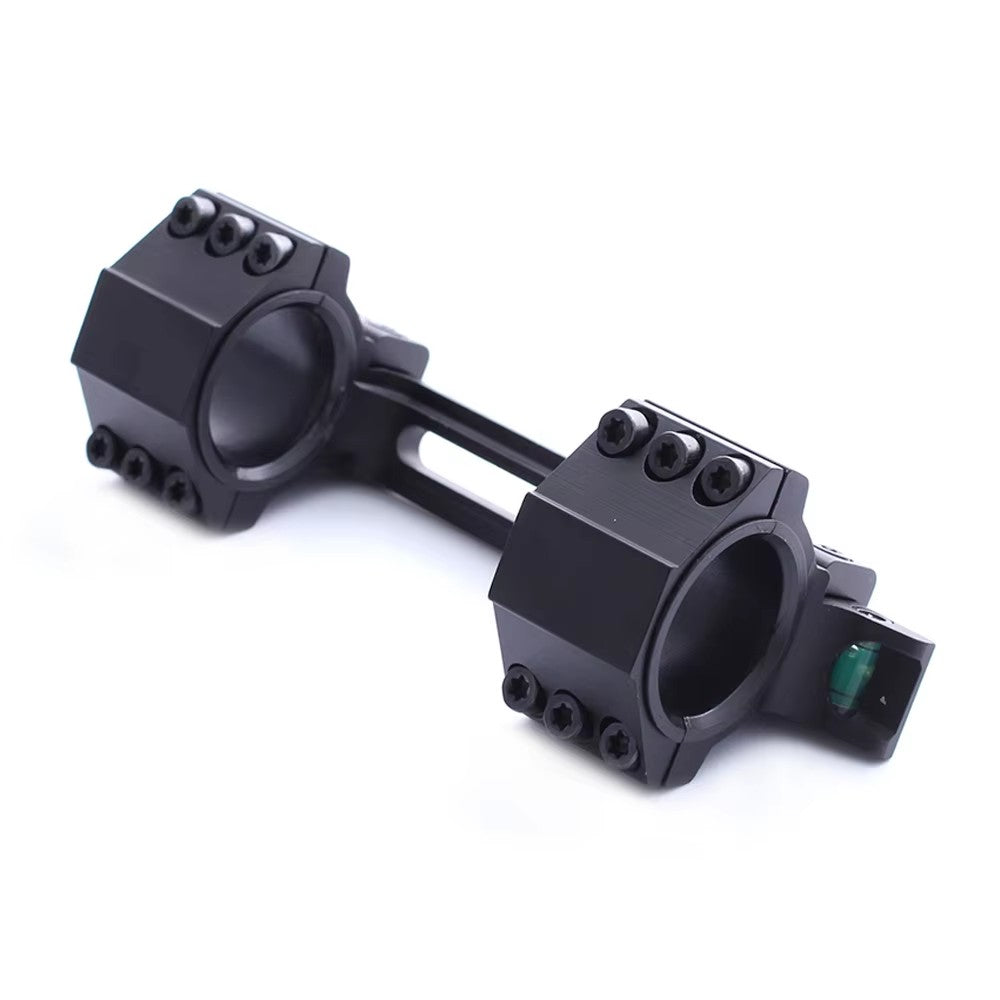 Montagem para Trilho Dovetail 11mm Anéis de Mira 25,4mm/30mm com Dois Níveis de Bolha