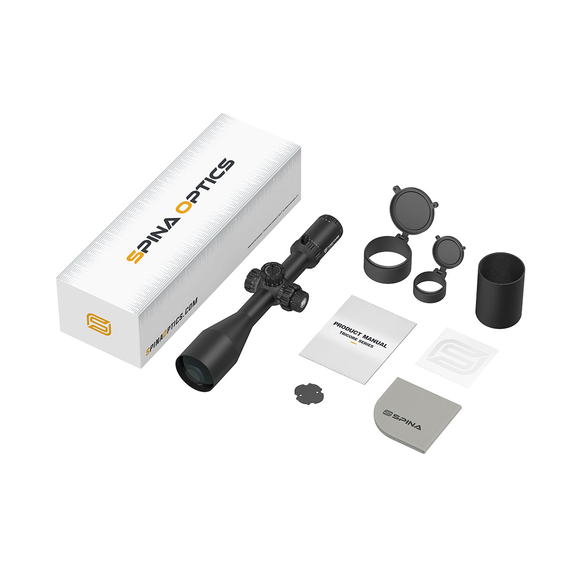 SPINA OPTICS ED Tricore 5-40x56 FFP IR Com retículo iluminado,Corchete integrada