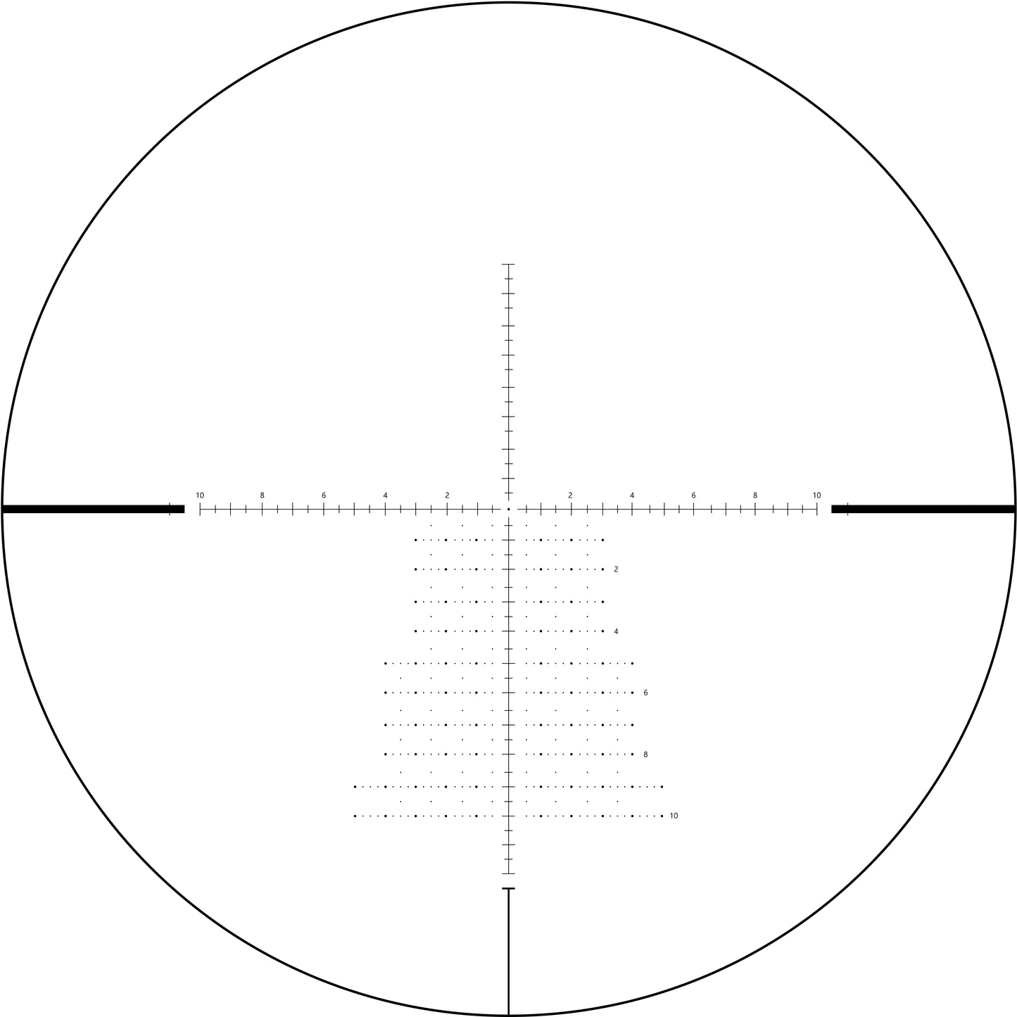 SPINA OPTICS WolfChase HD 6-24x50 FFP SF Parallax 10 jardas até o infinito