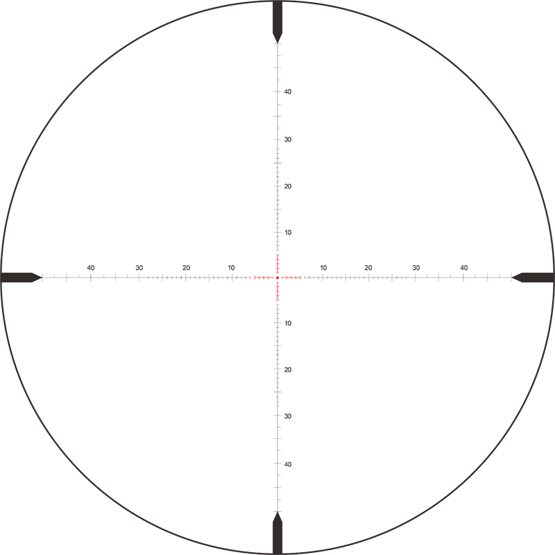 SPINA OPTICS ED Tricore 5-40x56 FFP IR Com retículo iluminado,Corchete integrada