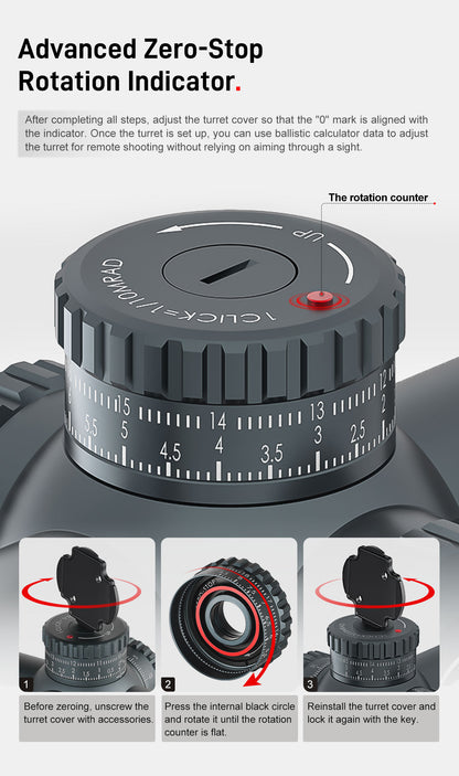 SPINA OPTICS GLACIER ED 1-10x28E FFP Parada no Zero,Garantia Global de 5 Anos