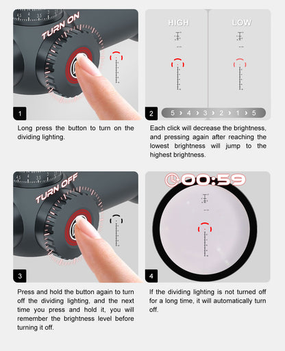 SPINA OPTICS GLACIER ED 1-10x28E FFP Parada no Zero,Garantia Global de 5 Anos