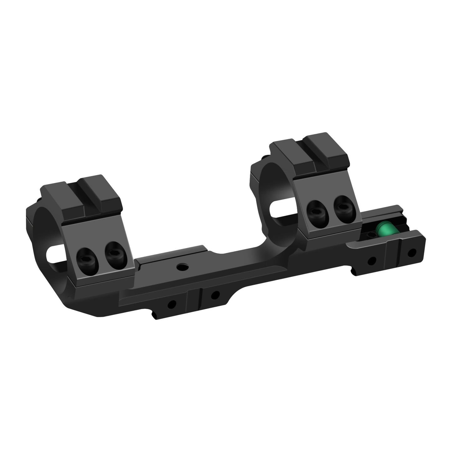 Monobloco para Trilho Dovetail de 11mm Anéis de Mira 25,4mm/30mm com Nível de Bolha