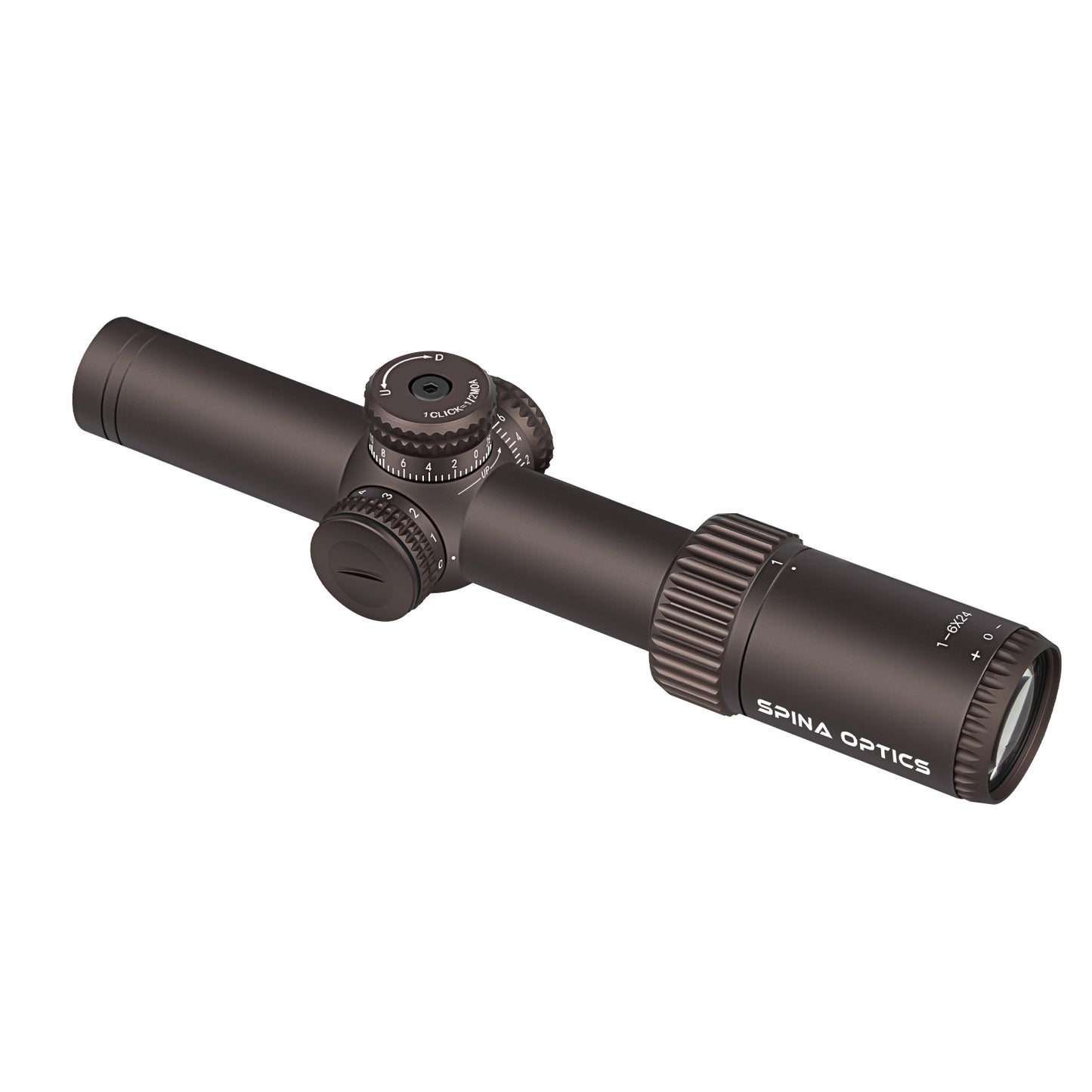 SPINA OPTICS WolfChase HD 1-6x24 SFP IR Com retículo iluminado
