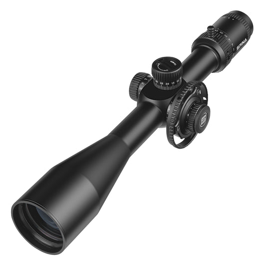 SPINA OPTICS WolfChase HD 6-24x50E FFP SFIR Com retículo iluminado Parallax 10 jardas até o infinito