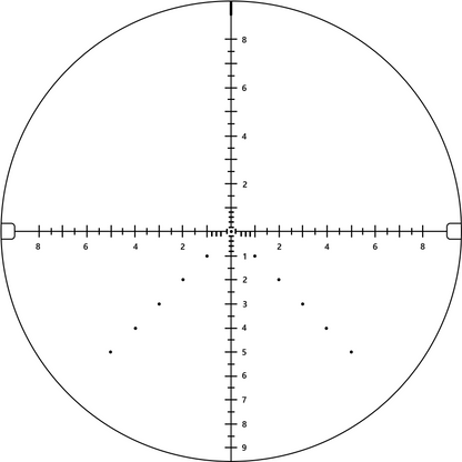 SPINA OPTICS FalconPoint HD 4.5-27x50 FFP SFIR Com retículo iluminado Parallax 10 jardas até o infinito