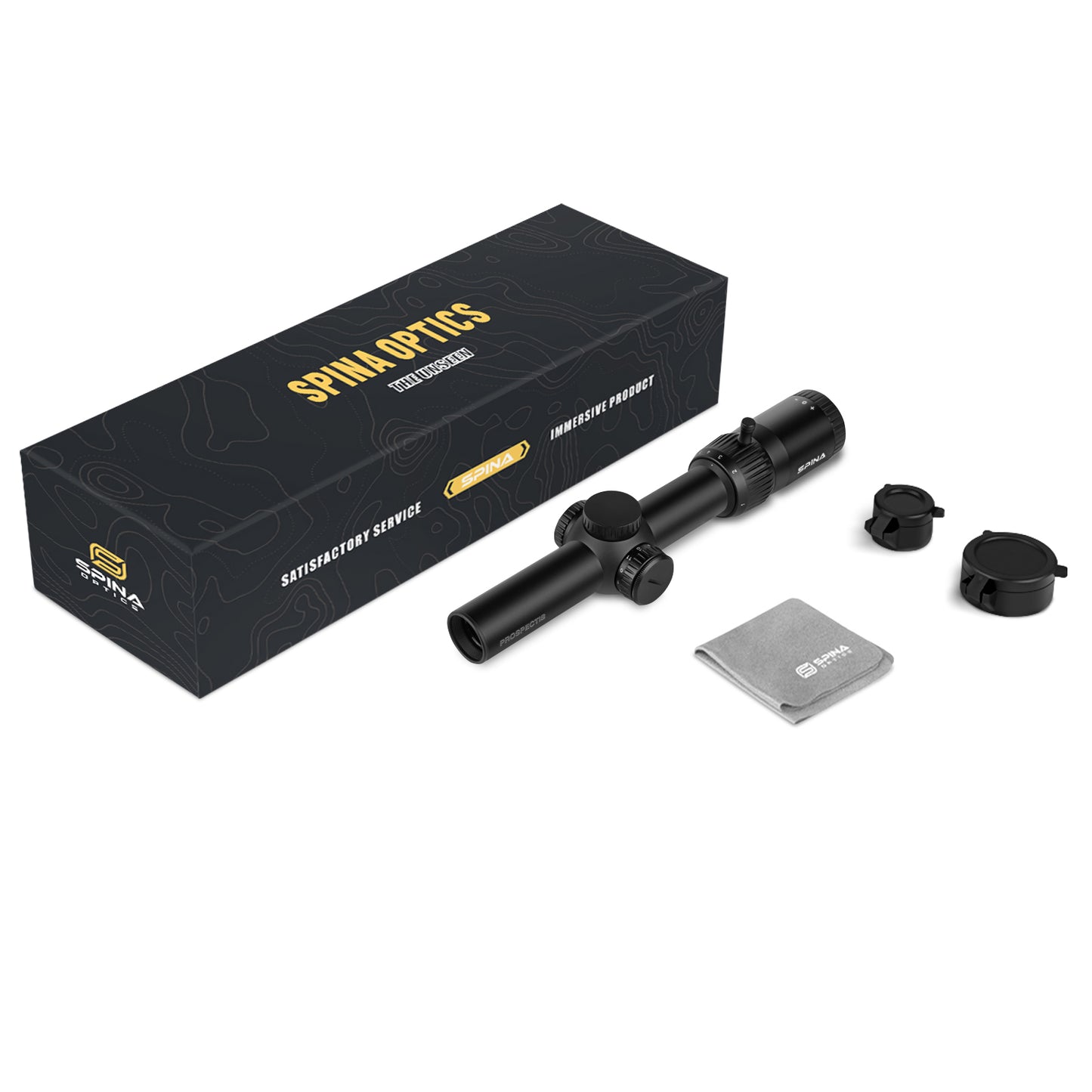 SPINA OPTICS NovaForce HD 1-8x24 FFP IR  Com retículo iluminado