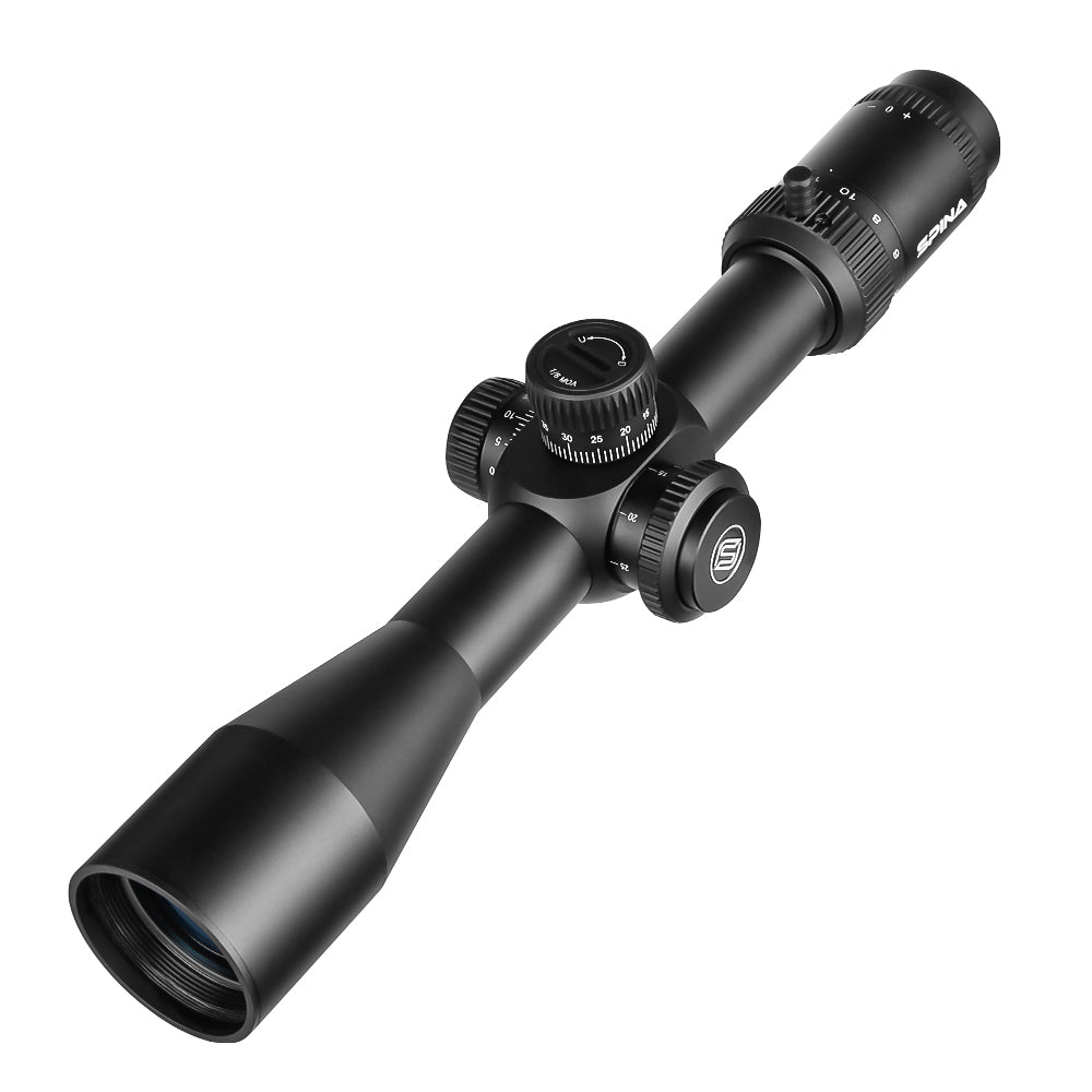 SPINA OPTICS WolfChase HD 4-16x44 FFP SF Parallax 10 jardas até o infinito