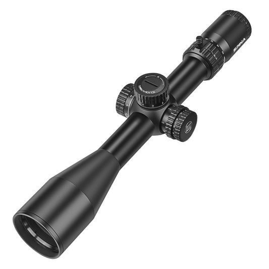 SPINA OPTICS NovaForce HD 5-25x56E FFP SFIR Com retículo iluminado Parallax 15 jardas até o infinito