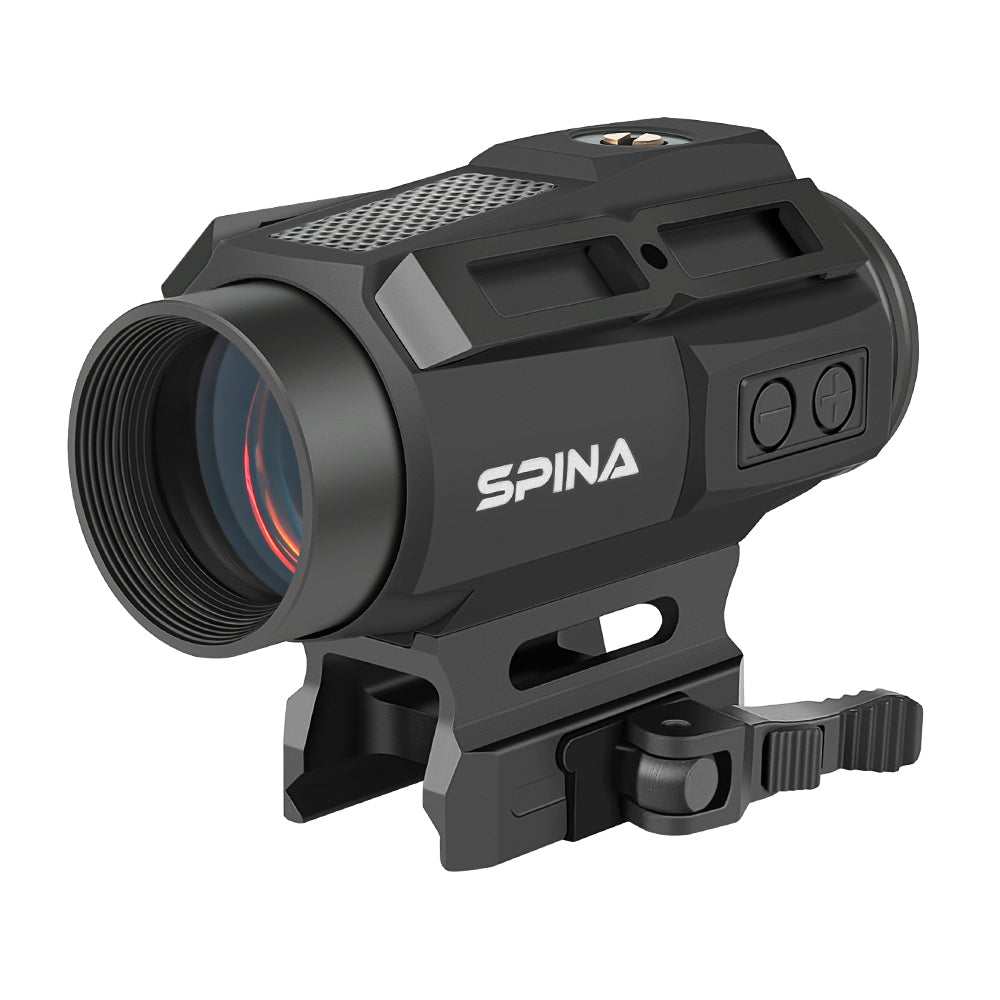 SPINA OPTICS SYM1X20/1X30 Múltiplas Retículas Mira de Ponto Vermelho Rifle com Trilho Picatinny com Energia Solar