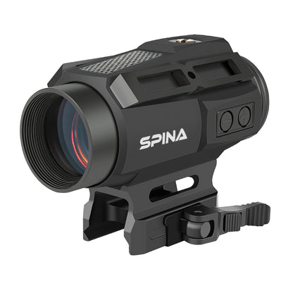 SPINA OPTICS SYM1X20/1X30 Múltiplas Retículas Mira de Ponto Vermelho Rifle com Trilho Picatinny com Energia Solar