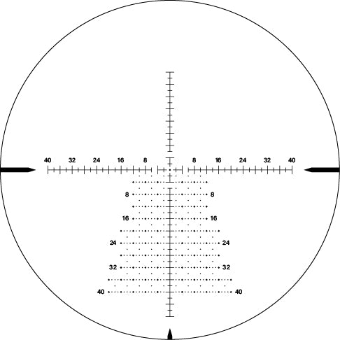 SPINA OPTICS WolfChase HD 6-24x50E FFP SFIR Com retículo iluminado Parallax 10 jardas até o infinito