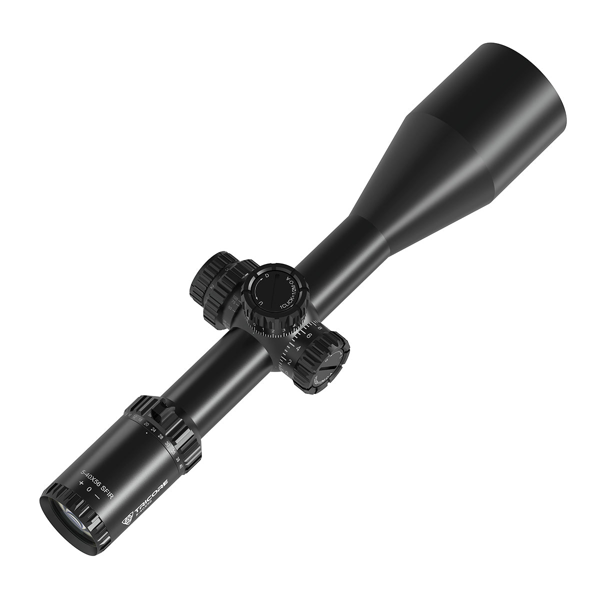 SPINA OPTICS ED Tricore 5-40x56 SFP IR Com retículo iluminado,Corchete integrada