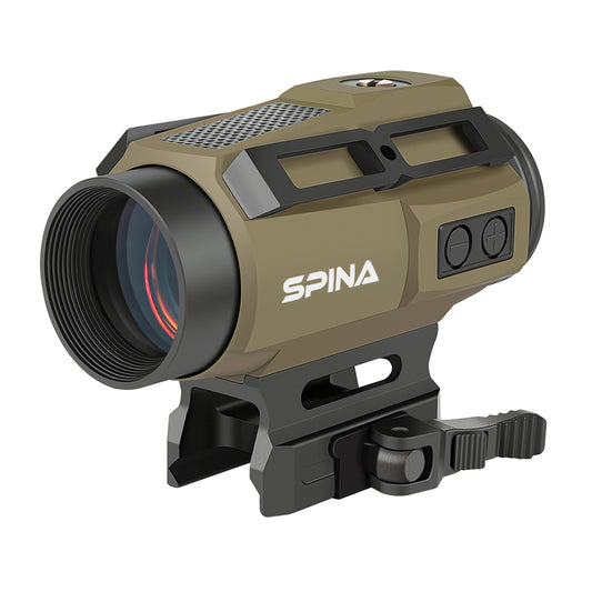 SPINA OPTICS SYM1X20/1X30 Múltiplas Retículas Mira de Ponto Vermelho Rifle com Trilho Picatinny com Energia Solar