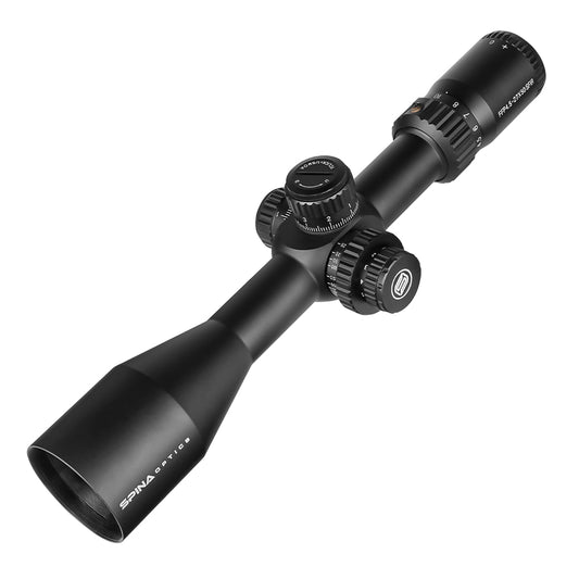 SPINA OPTICS FalconPoint HD 4.5-27x50 FFP SFIR Com retículo iluminado Parallax 10 jardas até o infinito