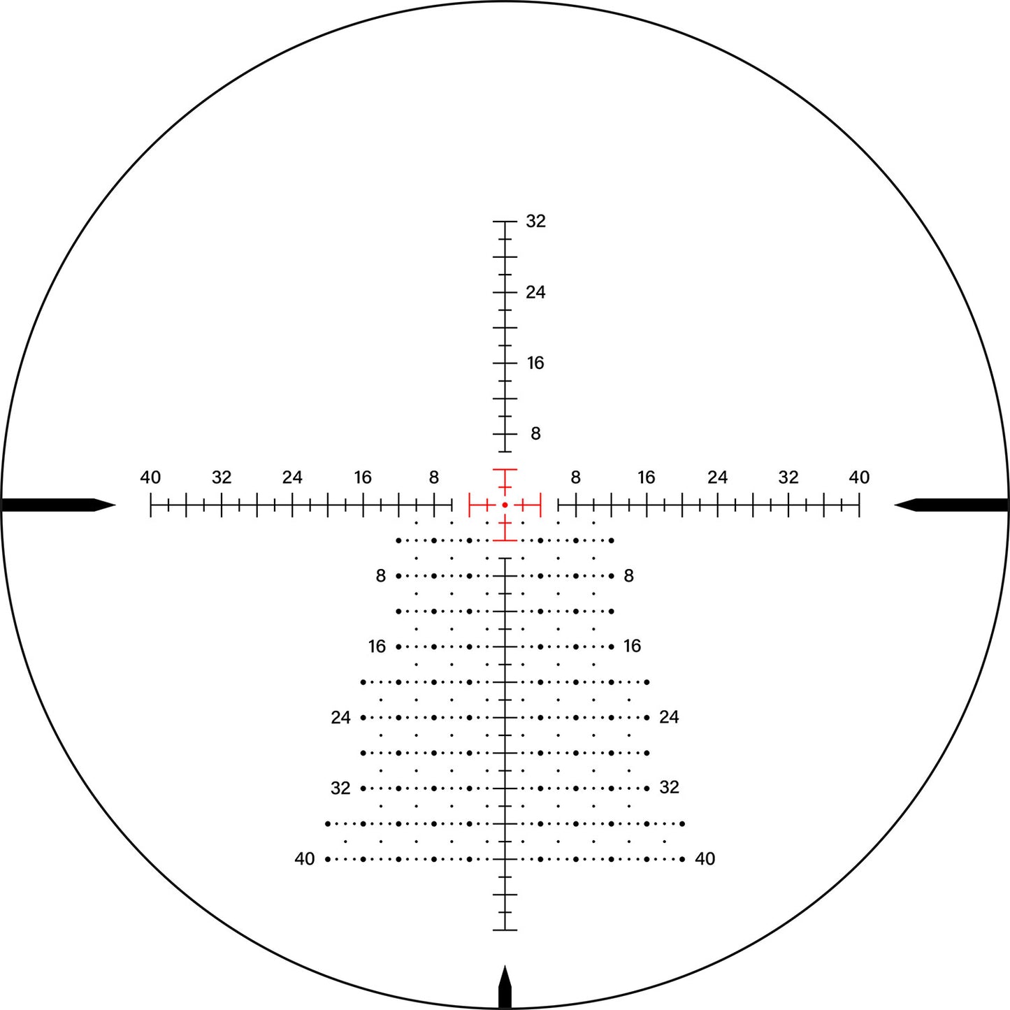 SPINA OPTICS WolfChase HD 4-16x44E FFP SFIR Com retículo iluminado Parallax 10 jardas até o infinito