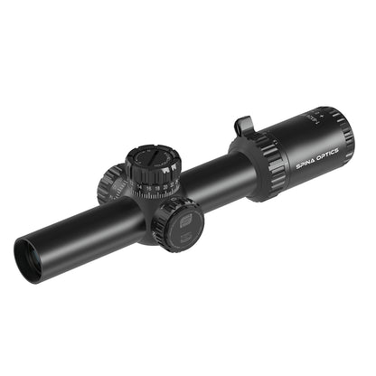 SPINA OPTICS ED Tricore 1-6x24 SFP IR Com retículo iluminado,Corchete integrada
