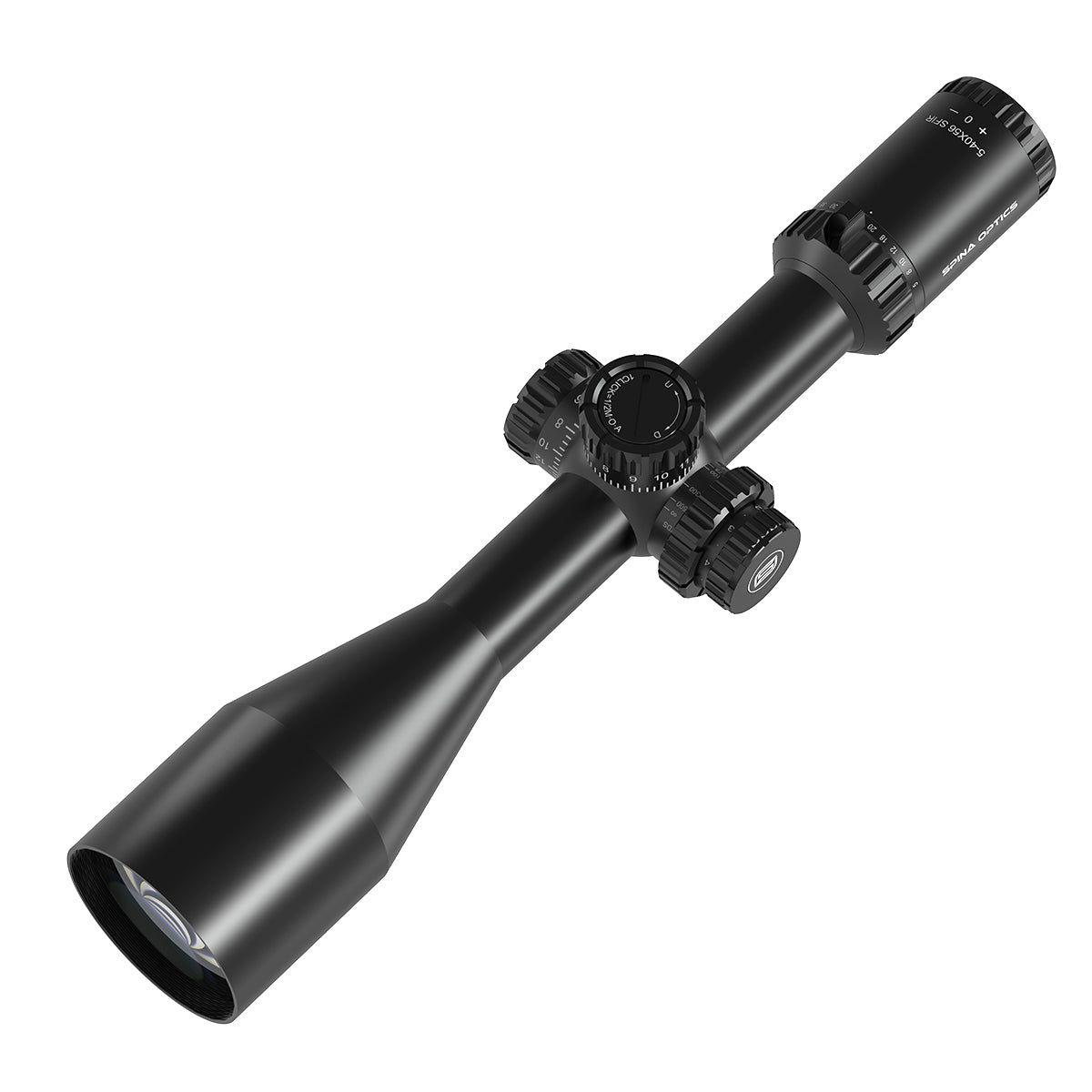 SPINA OPTICS ED Tricore 5-40x56 SFP IR Com retículo iluminado,Corchete integrada