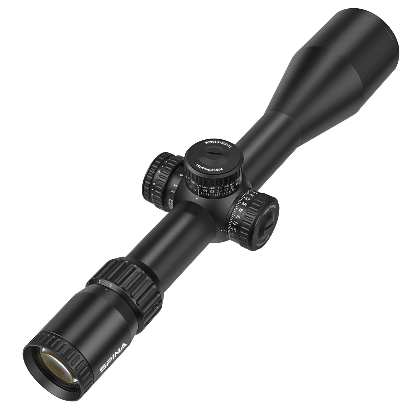 SPINA OPTICS NovaForce HD 5-30x56E FFP SFIR Com retículo iluminado Parallax 15 jardas até o infinito