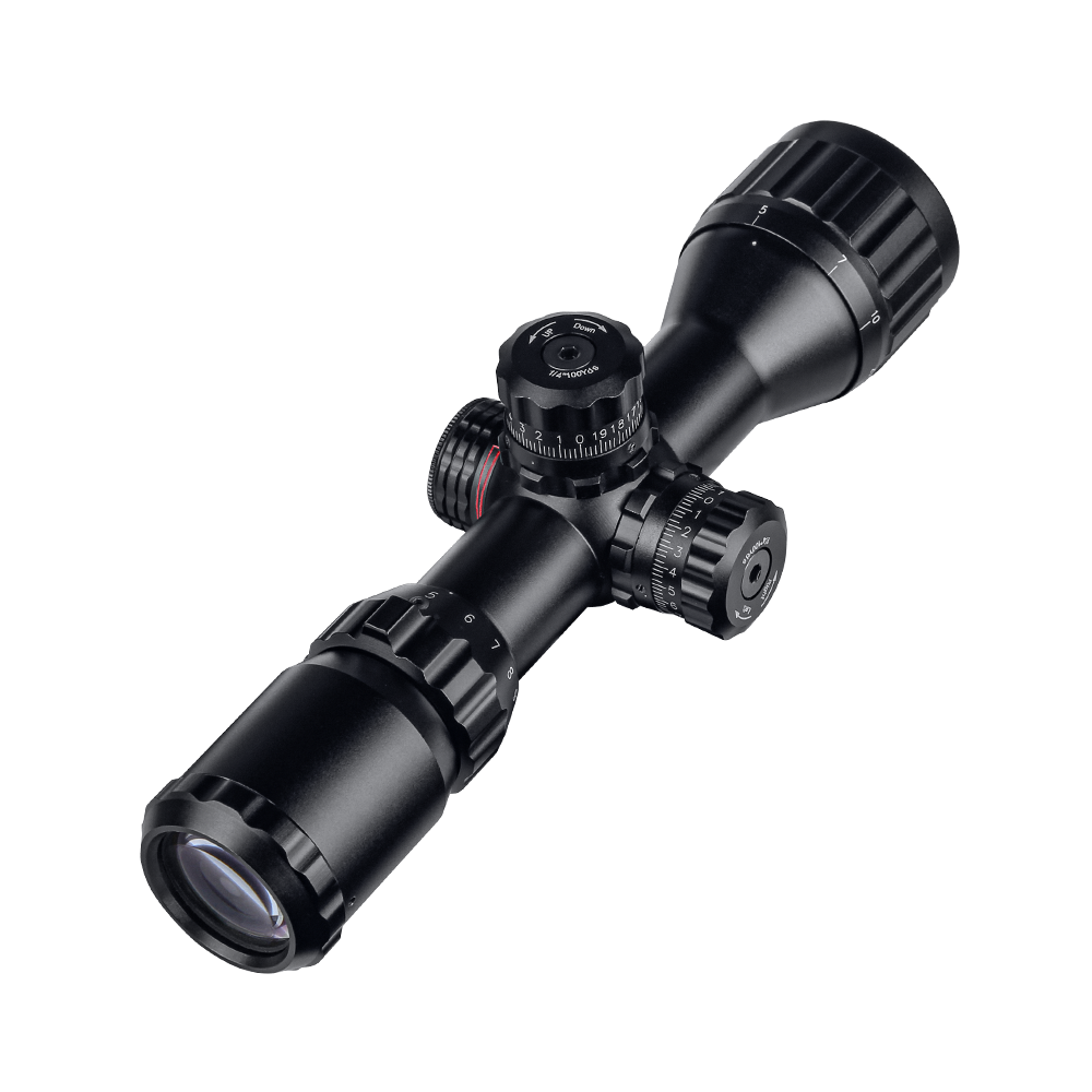 SPINA OPTICS HD 3-9x32 SFP AOIR Com retículo iluminado Parallax 5 jardas até o infinito