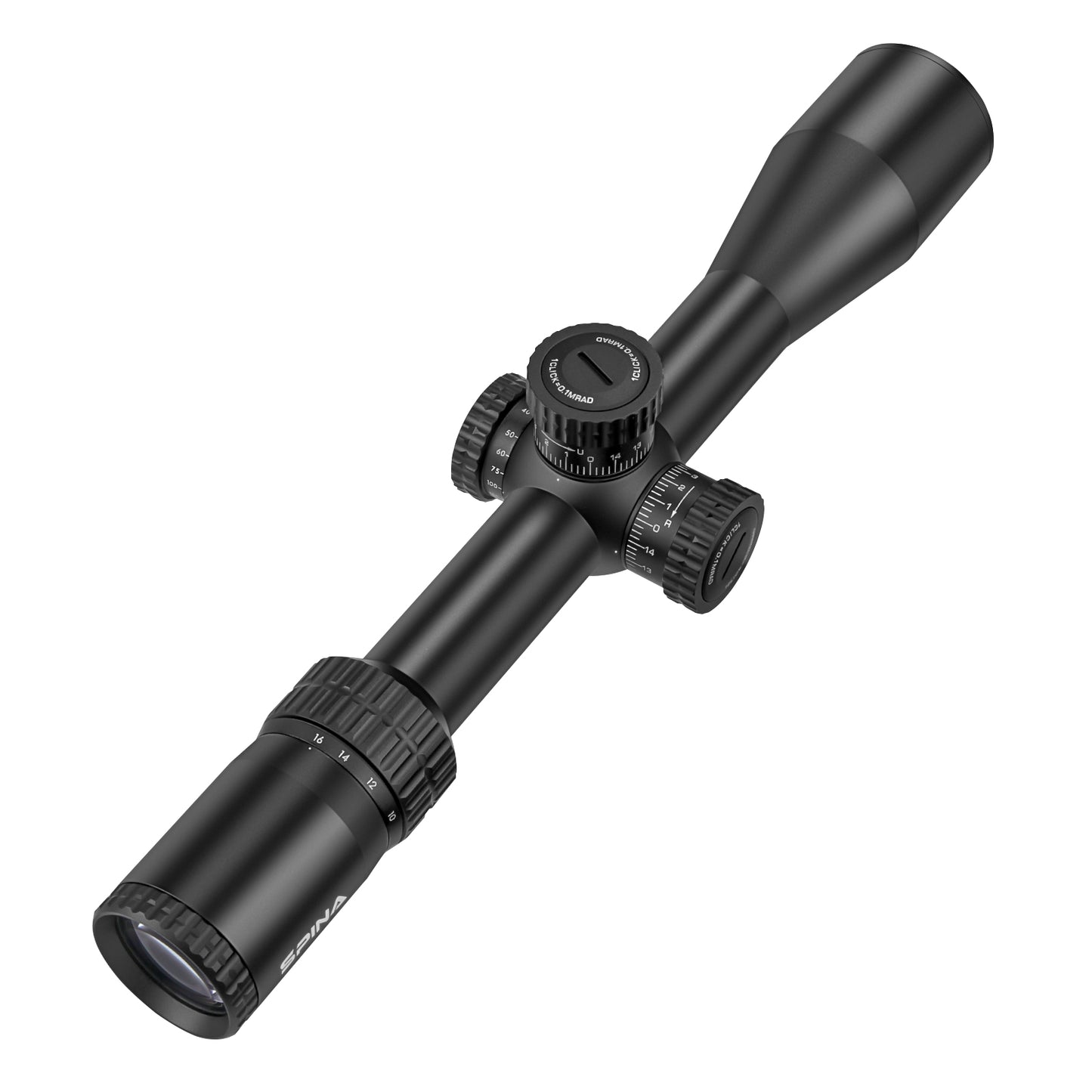 SPINA OPTICS NovaForce HD 4-16x44 FFP SF Parallax 20 jardas até o infinito