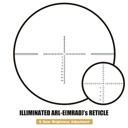SPINA OPTICS Riptide HD 3-12x44E FFP SFIR Com retículo iluminado Parallax 8 jardas até o infinito