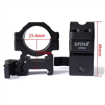 25.4mm picatinny escopo instalação rápida montagens