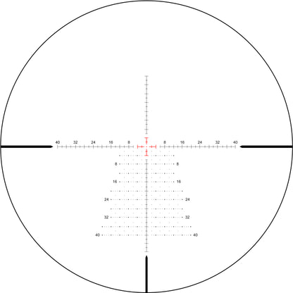 SPINA OPTICS WolfChase HD 6-24x50E FFP SFIR Com retículo iluminado Parallax 10 jardas até o infinito