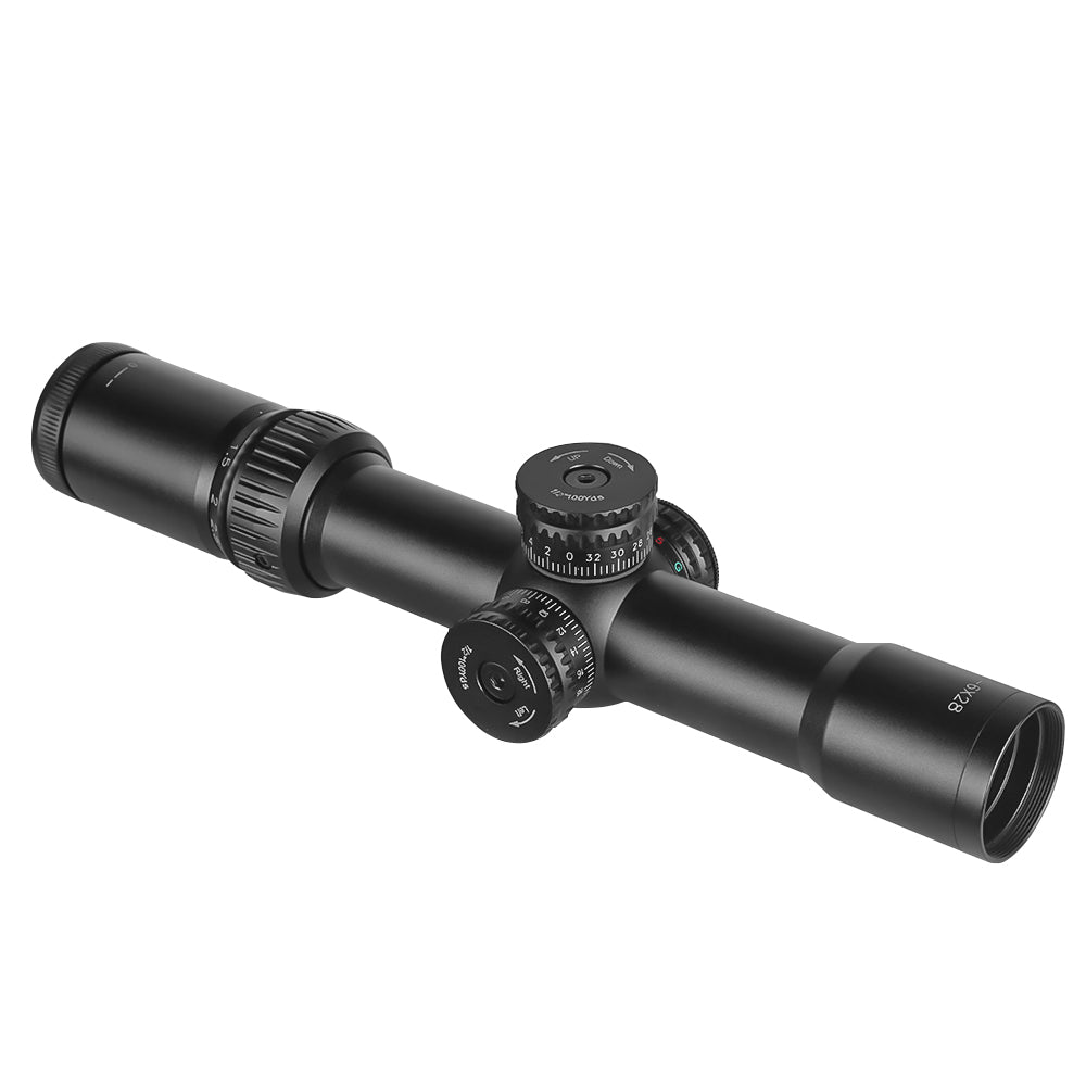 SPINA OPTICS IronClaw HD 1-6x28 SFP IR Com retículo iluminado