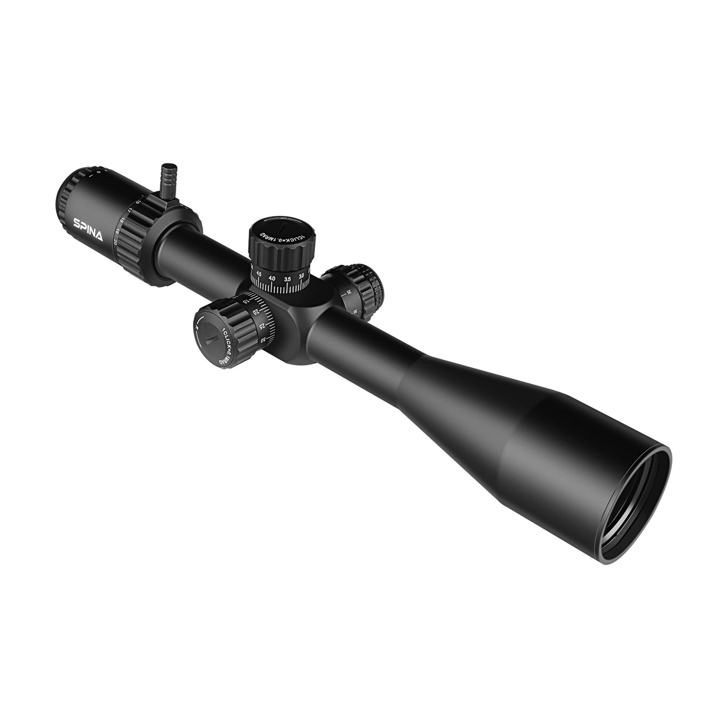 SPINA OPTICS Gen II WolfChase HD 5-20x50E FFP SF Parada no Zero,Parallax 10 jardas até o infinito