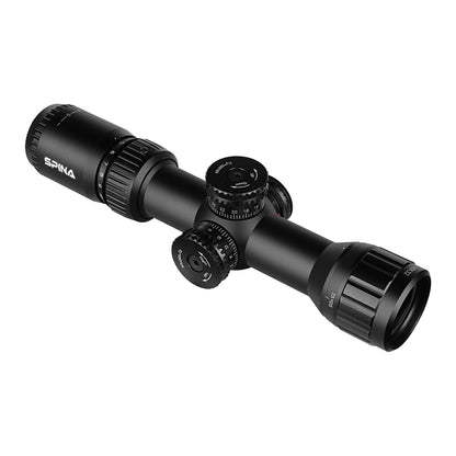 SPINA OPTICS IronClaw HD 2-10x32 SFP AOIR Com retículo iluminado Parallax 7.5 jardas até o infinito