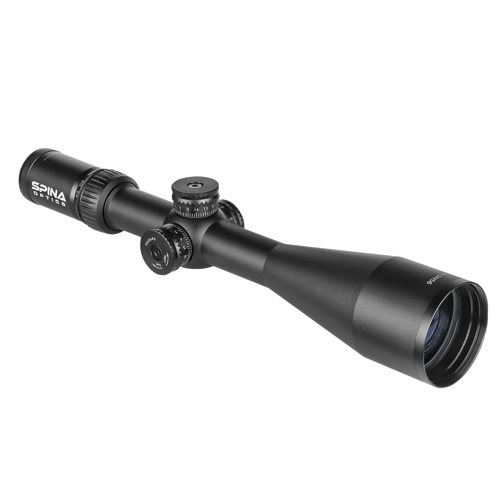 SPINA OPTICS IronClaw HD 4-24x56 SFP Parallax 25 jardas até o infinito