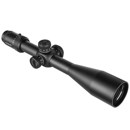 SPINA OPTICS WolfChase HD 6-24x50 FFP SF Parallax 10 jardas até o infinito