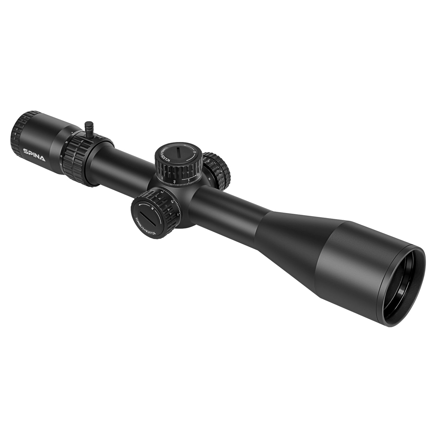 SPINA OPTICS NovaForce HD 5-25x56E FFP SFIR Com retículo iluminado Parallax 15 jardas até o infinito