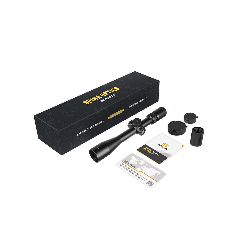 SPINA OPTICS IronClaw HD 4-16x44 SFP SF Parallax 20 jardas até o infinito